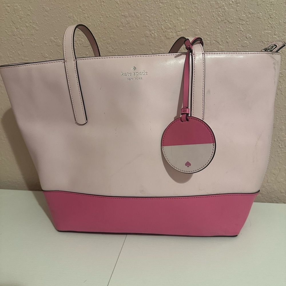 Kate Spade Dual Tone Pink Tote Bag